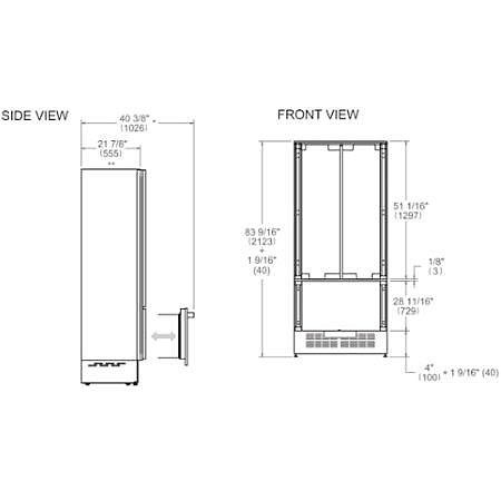 ���� �������� 90 �"� BERTAZZONI ������� ��� RFD90S5FPNS-GM