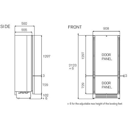���� �������� ����� ����� 90 �"� BERTAZZONI ������� ��� RBM90S5FPNS