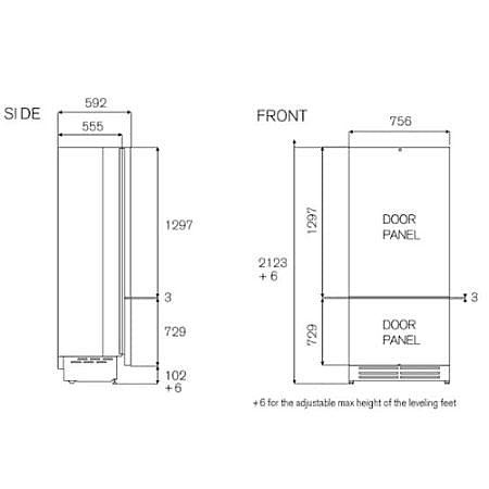 ���� �������� ����� ����� BERTAZZONI ������� ��� RBM75S5FPNS