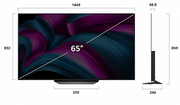 �������� ���� 65" LG OLED 4K UHD �� �� ��� OLED65CS5VA ����� ����**
