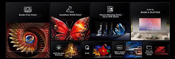 �������� 65 ���� TCL 65C8K QD-Mini LED 4K Smart TV �� Google TV ���� Bang & Olufsen | ����� ����**