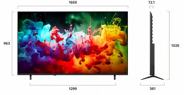 �������� ���� LG 75" 75QNED72B6T QNED Smart TV 4K - ������ �"� ������ �����